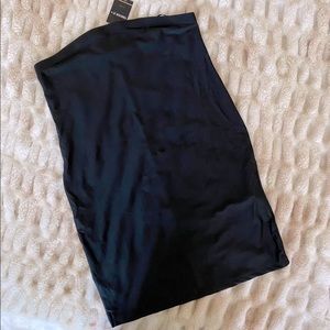 Strapless mini dress